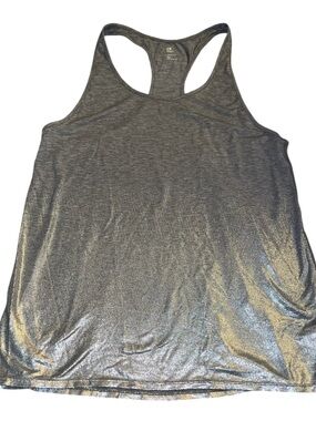 GAP Women’s Metallic Silver Racerback Tank Top